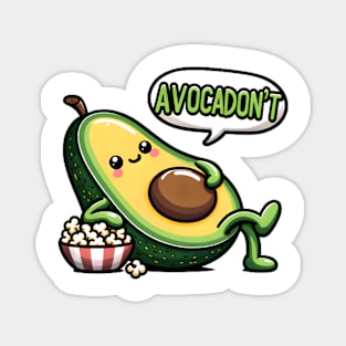 AvocaDon't Care: The Chill Vibes Avocado Magnet