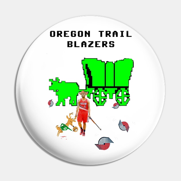 Oregon Trail Blazers Pin by redrock_bball