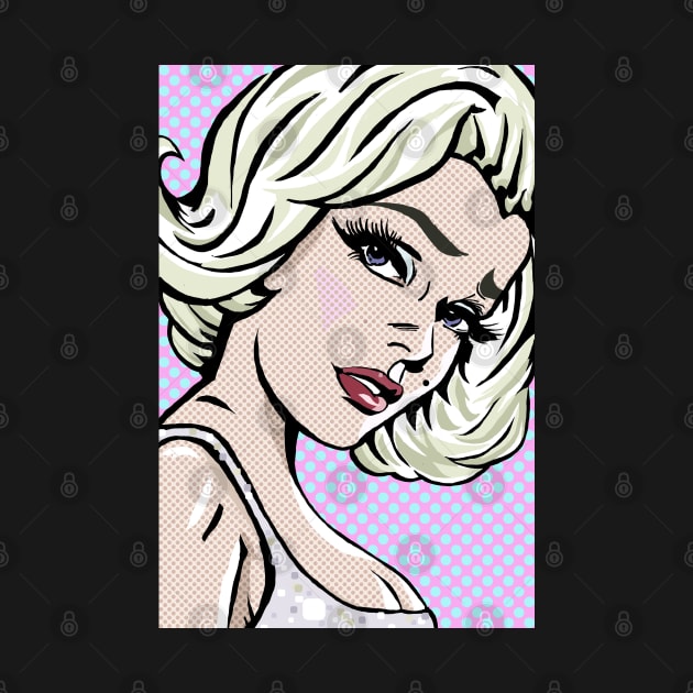 Marilyn Monroe Lichtenstein by FanboyMuseum