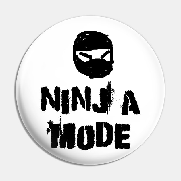 Ninja Mode Pin by flimflamsam