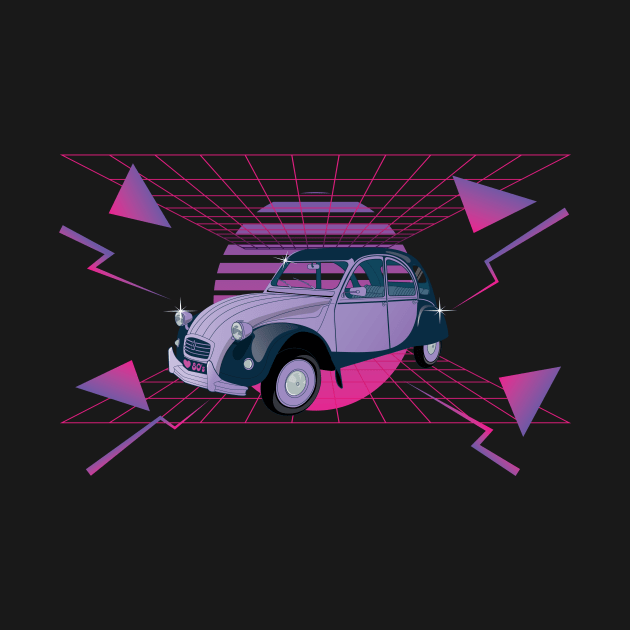 The 2 CV retro vintage deuche by Manikool