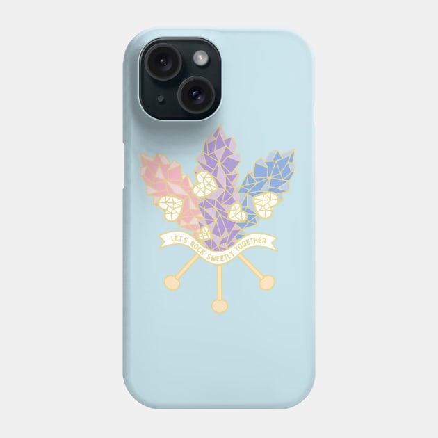 Let's Rock Sweetly Together Phone Case by Razumi Yazura