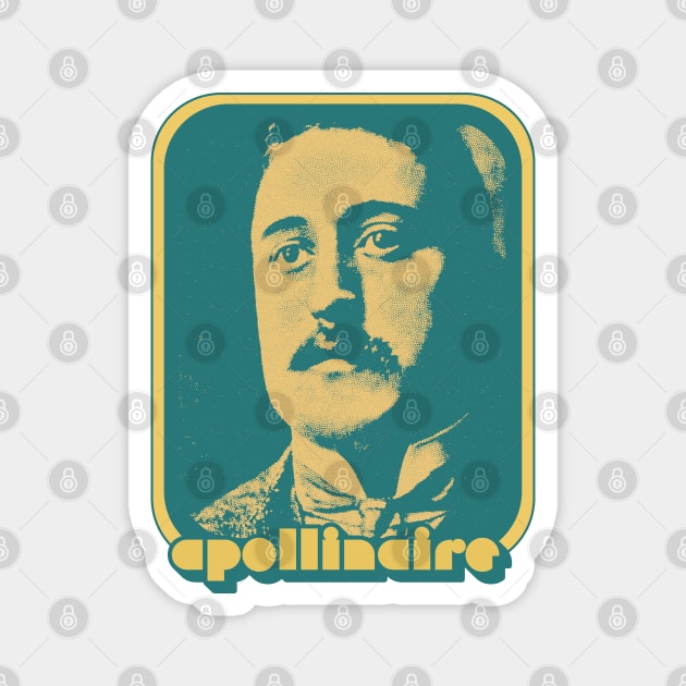 Guillaume Apollinaire // Retro Aesthetic Fan Design Magnet by DankFutura