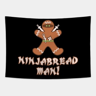 Ninjabread Man - Funny Gingerbread Tapestry