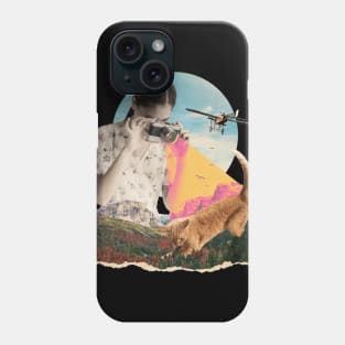 Collage Girl Camera and Cat Phone Case