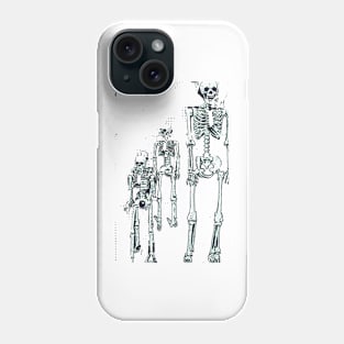 3 skeletons bywhacky Phone Case