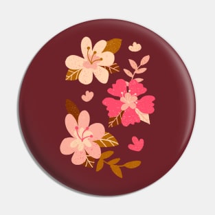 Pink hibiscus flowers Pin