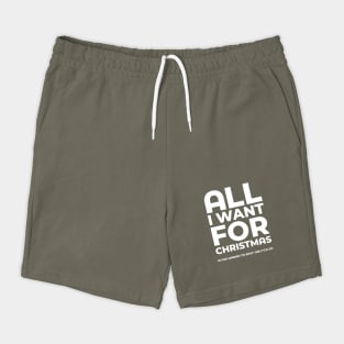 All I Want For Christmas Light Funny Festive Shorts