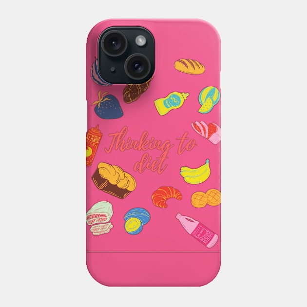 FOOD LOVERS GO TO DESIGN Phone Case by Maze aparells