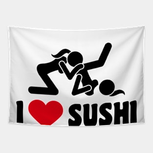 I Love Sushi Tapestry