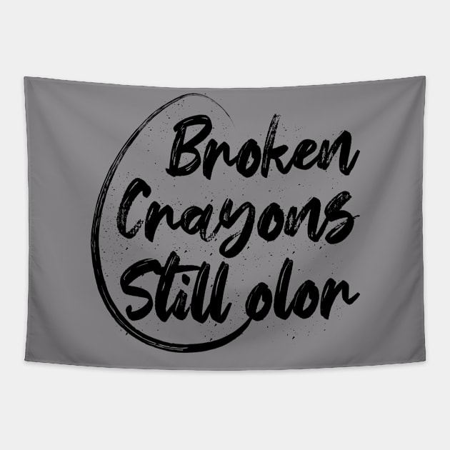 Broken Crayons Still Color Tapestry by Saladin