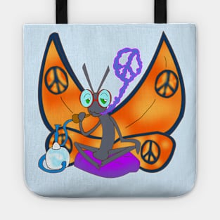 Peace Sigh Butterfly Tote