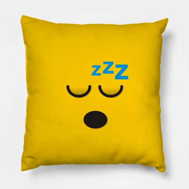 Sleeping Face Pillow by sifis