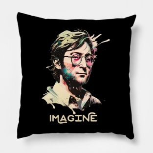 John Lennon - Aesthetic Painting Pillow