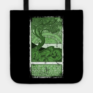 Art Nouveau - Tree Of Life Paul Berthon Alphonse Mucha Vintage Fantasy Tote