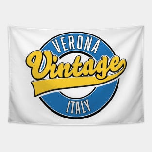 Verona italy vintage style logo Tapestry