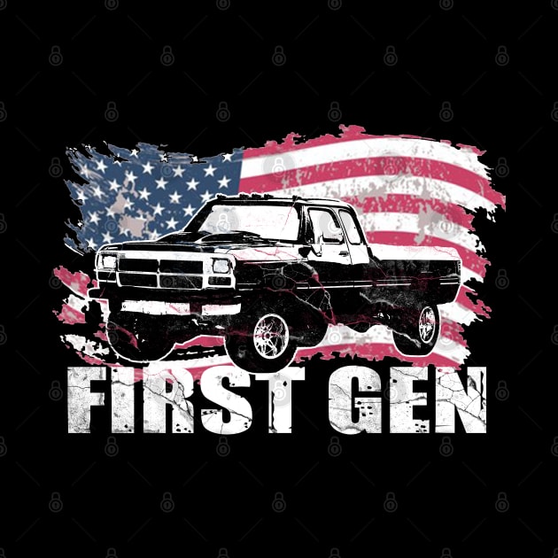 First Gen cummins Dodge ram truck Squarebody First generation Truck Classic American 1st gen Pickup by JayD World