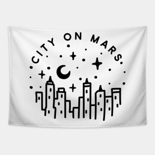 City on mars Tapestry