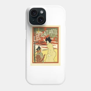 L' ECLATANTE Lampe A Petrole Oil Lamp French Advert Maitres De L' Affiche Collection Phone Case