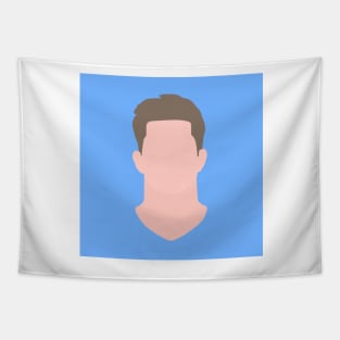 Kevin De Bruyne Minimalistic Face Art Tapestry