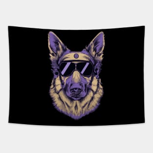 German Shepherd Dog Vintage Dog Owner Retro Funny Dog Tapestry