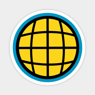 Captain Planet Gold Globe Magnet