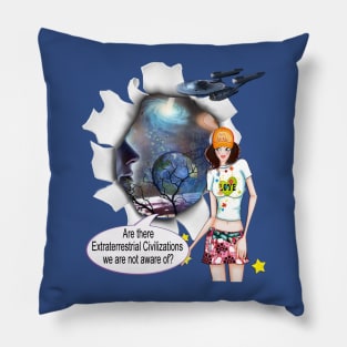 Extraterrestrial Civilizations Pillow