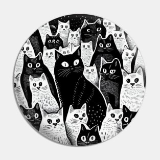 Too Many Cats Pin