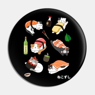 Nekozushi Cute Kawaii Cat Sushi Pin