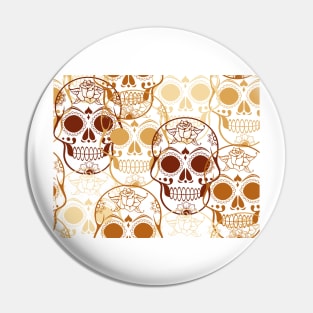 Halloween Sugar Skulls Pin