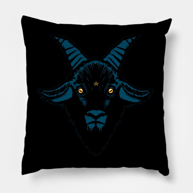 Black Phillip Pillow by ArmoredFoe