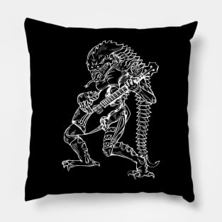 SEEMBO Alien Playing Guitar Guitarist Musician Music Band Pillow