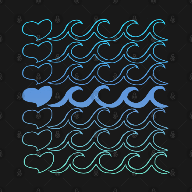 I love Waves by Shawnsonart