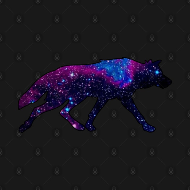 Galaxy Wolf Milky Way stars by  The best hard hat stickers 