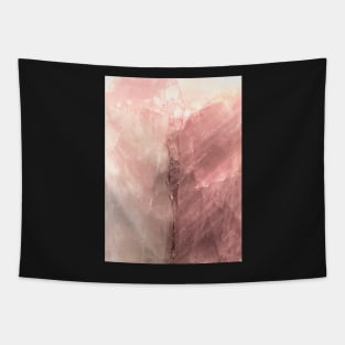 ART BLUSH PINK ROSE CORAL MARBLE DECO GEOMETRIC ABSTRACT DESIGN Tapestry