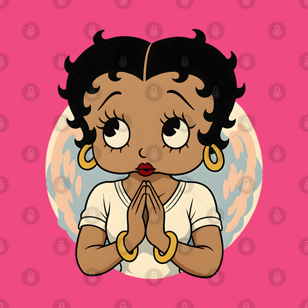 African American Betty Boop Praying by UrbanLifeApparel
