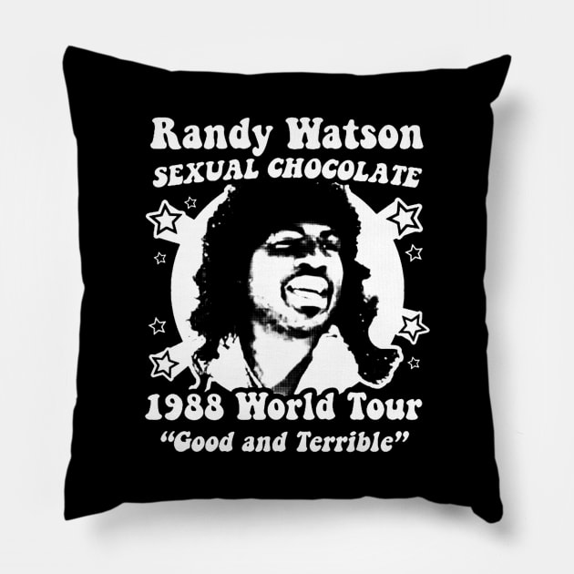 Randy Watson 1988 World Tour // Vintage Style Design Pillow by Indanafebry