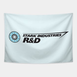 Stark industries R&D black Tapestry