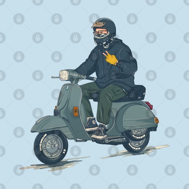 Cool Scooter Boy by LadyBikers