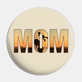 Mom Silhouette Pin