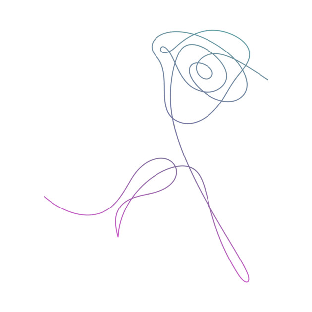 Love yourself rose Bts TShirt TeePublic