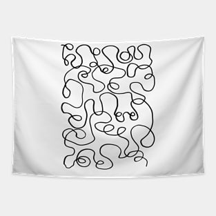 Wiggly Line Design Tapestry