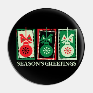 Holiday Season's Greetings Pin