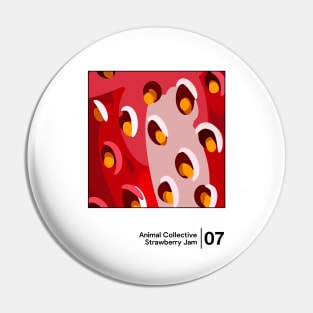 Strawberry Jam / Minimal Graphic Design Tribute Pin