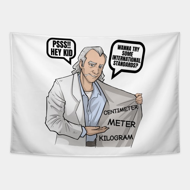 Funny Science Math Teacher Mathematics Physics Joke Tapestry by TellingTales