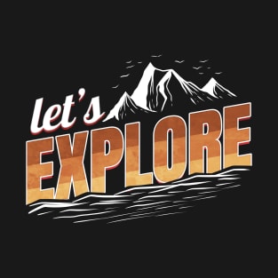 Logo Let's Explore On Camping T-Shirt