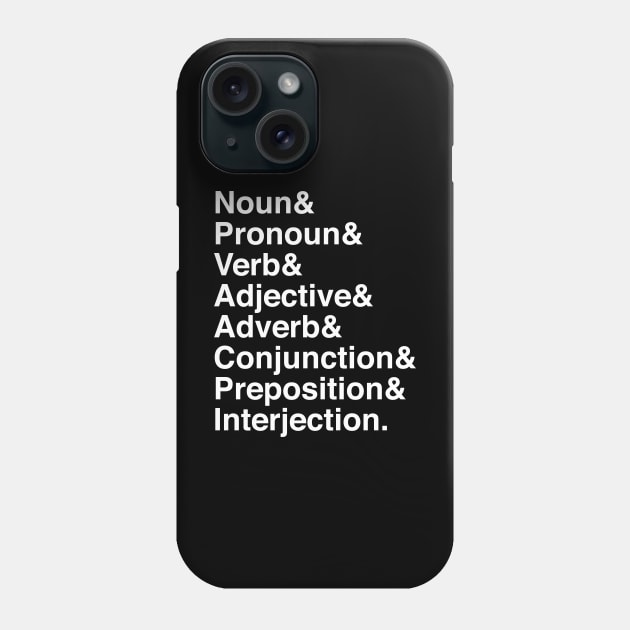 Noun & Pronoun & Phone Case by Phil Tessier