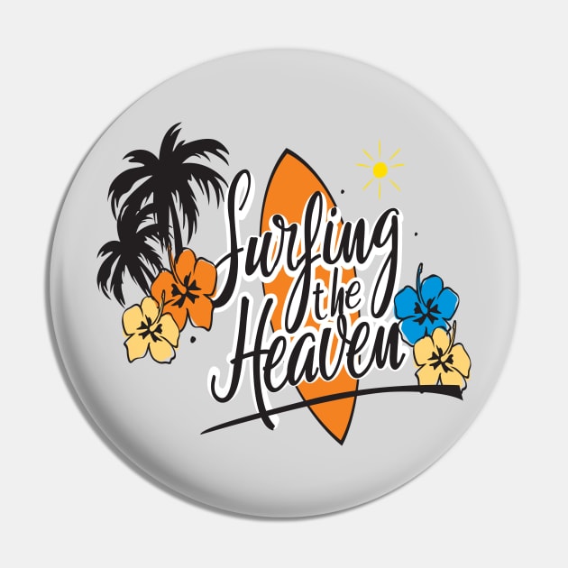 Surfing The Heaven Pin by Eugenex