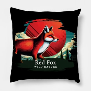 Red Fox - WILD NATURE - RED FOX -8 Pillow