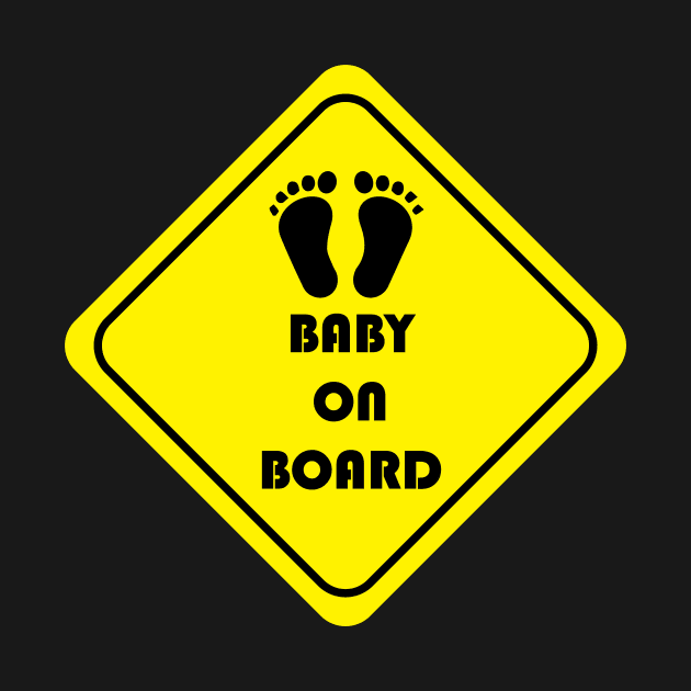 Baby on board caution sign by TheWarehouse